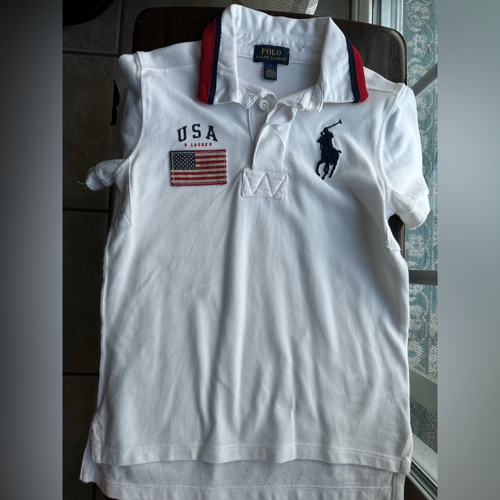Polo Ralph Lauren: kids polo shirt with big logo embroidery (never worn)